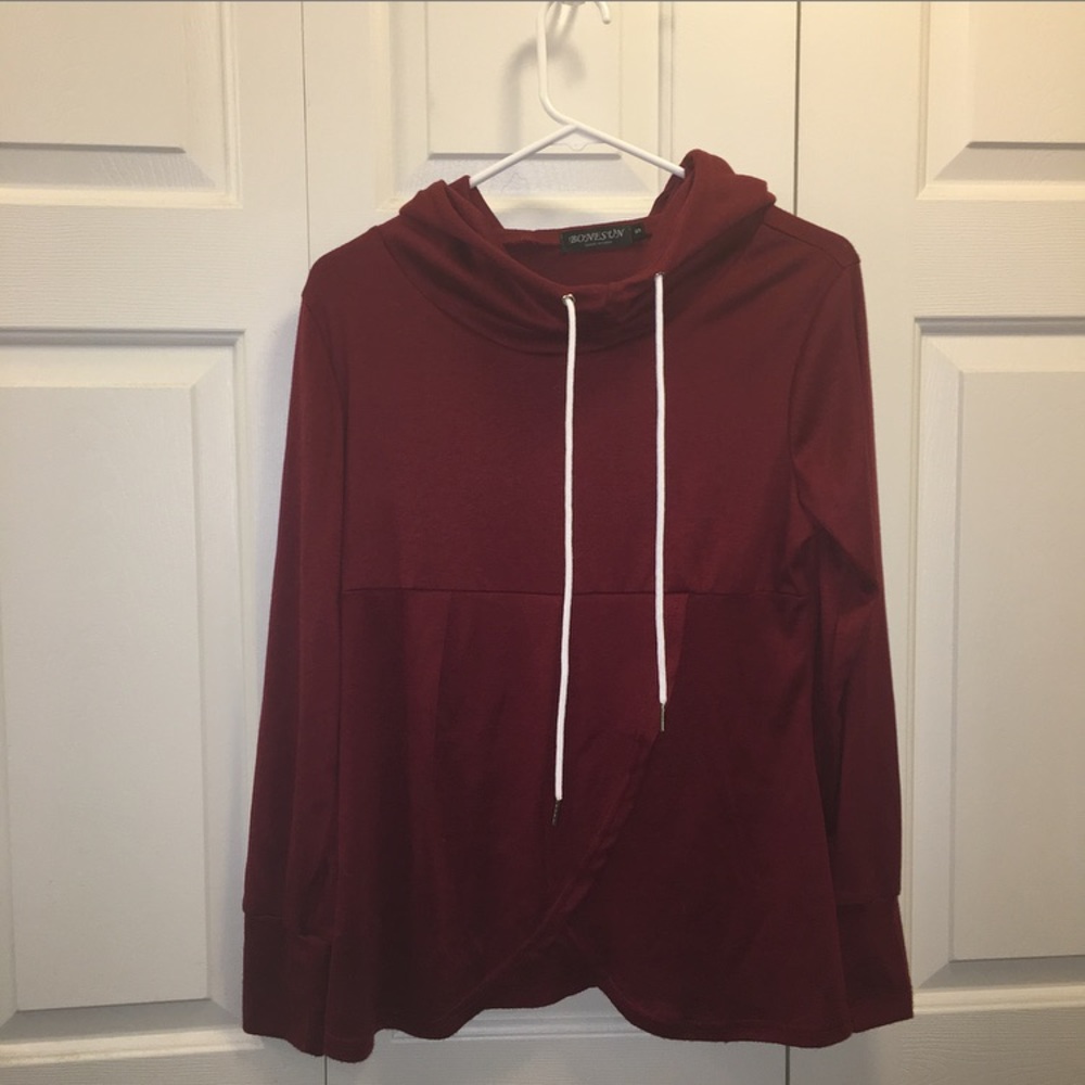 Maroon, Cowl-Neck Sweater (BRAND NEW! Never worn!)